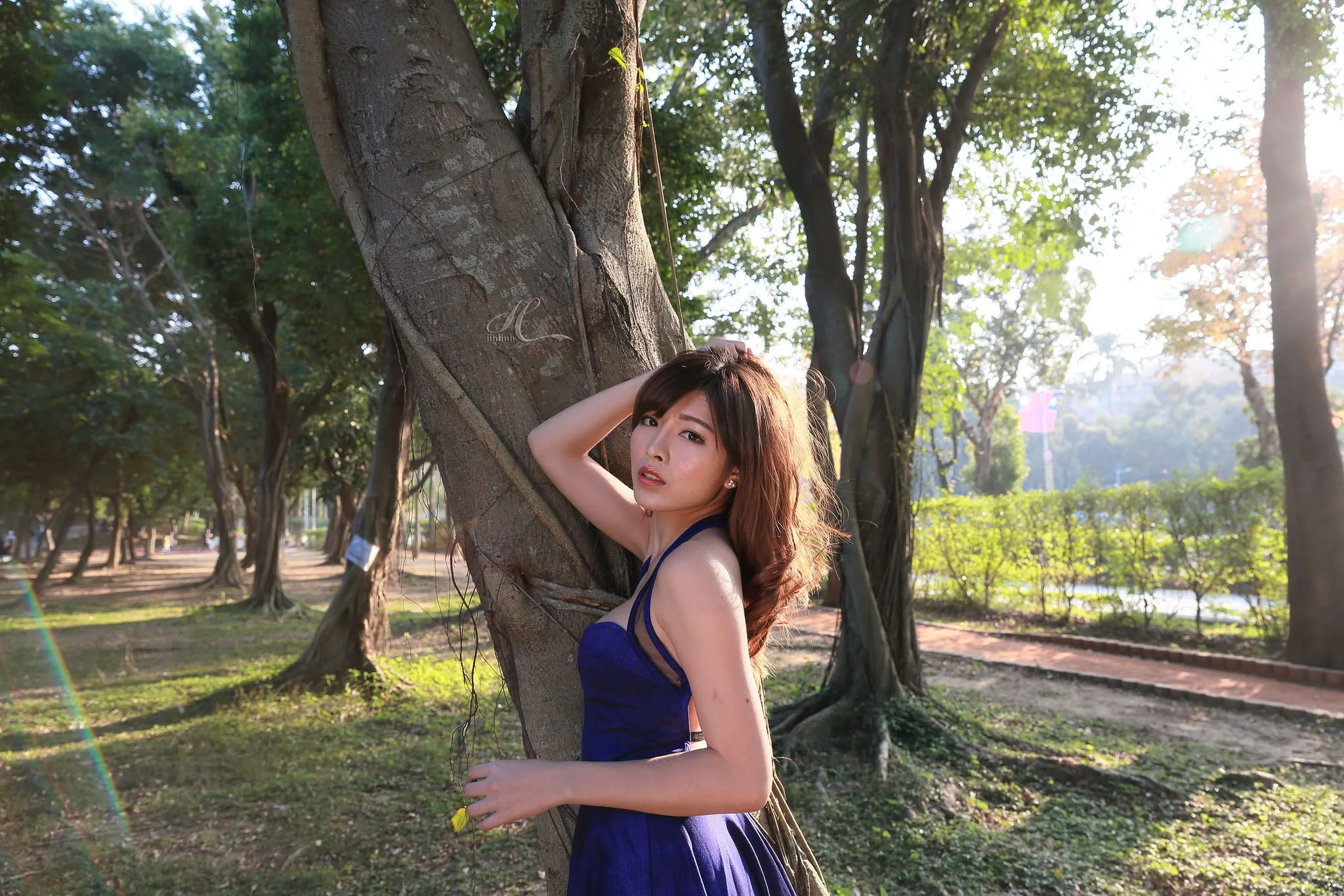 [Chương bổ sung của Beautyleg] Nữ hoàng băng giá Liao Kandi - Bộ ảnh chụp tại công viên đầu hè - 56