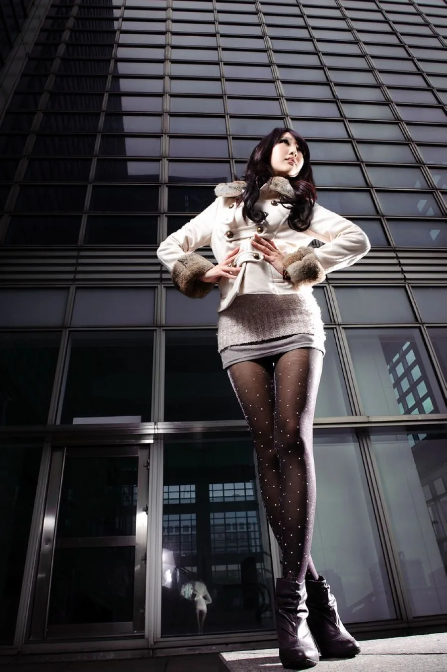 [Ấn bản đặc biệt BEAUTYLEG] Jill Yu Fuyu (Weiting), Nữ hoàng tất đen: Bộ ảnh chụp ngoài trời với tất đen - 67